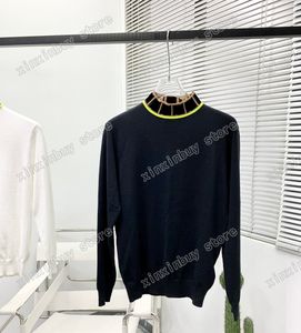 xinxinbuy Felpa con cappuccio da uomo firmata Maglione collo roma Jacquard lettera Donna lusso nero blu grigio bianco S-2XL