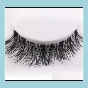 FALSE EYGRASS NYA 50 PAIRS LOT Black Natural Cross Fake False Eyelash Soft Long Makeup Eye Lash Extension Leverans 2022 Healt Dhrbu