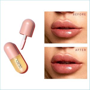 Lip Plumper Volumizzante istantaneo Labbra paffute 5 ml Riparatore Riduci le linee sottili delle labbra Maschera Idratante a lunga durata Olio per la cura Sexy Plump Se Dhynh