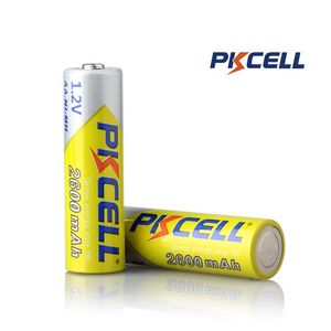 Orijinal PKCELL 14550 14500 Pil 1.2V NIMH Şarj Edilebilir 2600mAh Piller Geri Dönüşüm Şarj Cihazı 1000 Kez