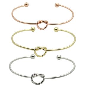 Korean Style Simple Fashion Love Bracelet Student Jewelry DIY Peach Heart Knotted Bracelet Metal Bracelet Wholesale Factory