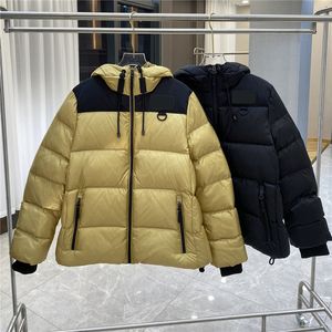 Winter Men Hooded Down Jacket Designer Thick Warm Puffer Coats Outwear Outdoor Hooded Feather Zipper Parkas