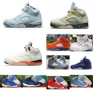 Retro mens 5s jumpman 5 basketball shoes lebron 20 3LAB5 OG Easter Pink Green Bean Orange UNC Blue Navy Red MU OU sneakers tennis with box