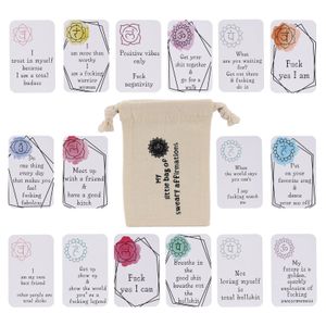 16 pezzi di carte di affermazione divertenti regalo di positività quotidiana con frase motivazionale biglietti d'auguri per feste