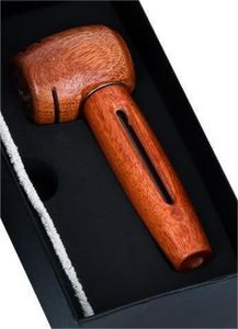 Tütün boruları kalem hediyesi tek kullanımlık shisha vape duman aksesuarı yeni çekiç şekilli Ebonwood borusu mumlu