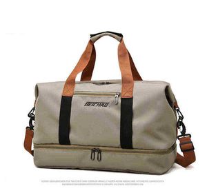 Fashion Travel Bags For Women Large Capacity Men's Sports bag Waterproof Weekend Sac Voyage Female Messenger Bag Dry And Wet