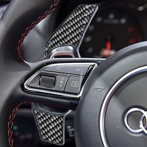 Vites Çatalı Audi RS4 RS3 RS5 Q3 Q8 RS6 RS7 R8 TT Direksiyon Vites Paddle İç Döşeme Yama Genişletilmiş Spor ABS Karbon Fiber
