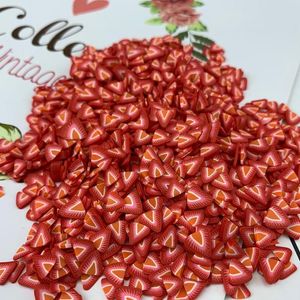 Lip Gloss 1000pcs DIY Decor Strawberry Lemon Fruit Slices Filler Handmade Lipgloss Base Gel Slime Charm Nail Art Decoration