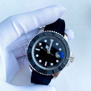 Luxus-Herrenuhr 2813 Uhrwerk mit Box, automatische mechanische Keramikuhren, Stahlarmband, wasserdichte, leuchtende Saphir-Armbanduhren, 41 mm