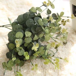 Dekorative Blumen Heimdekoration DIY Künstliche Eukalyptusblätter Zubehör Baum Pflanzenstrauß Faux Laubkranz