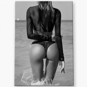  Sofistike Tamamen Siyah/Beyaz Sahil Kıyafeti - Trendy İki Parçalı Setler