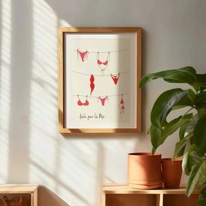  Modern Trendy Yaz Bikini Coquette Duvar Sanatı Baskılar Tuval Boyama Posteri Resim Oturma Ro O Dekor H251106