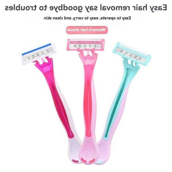 Razors Blades 2 pcs Brand New Design Blade Razor Triple Blade for Ladies Shaving Knife for Ladies Shave Your Body and Armpit Hair G240906