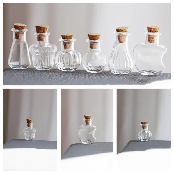 Flaschen 30/50/100 Stück Mini-Wunschglasflasche mit Korkfläschchen-Anhänger, handgefertigter Schmuck, der Globus-Vase-Glas findet