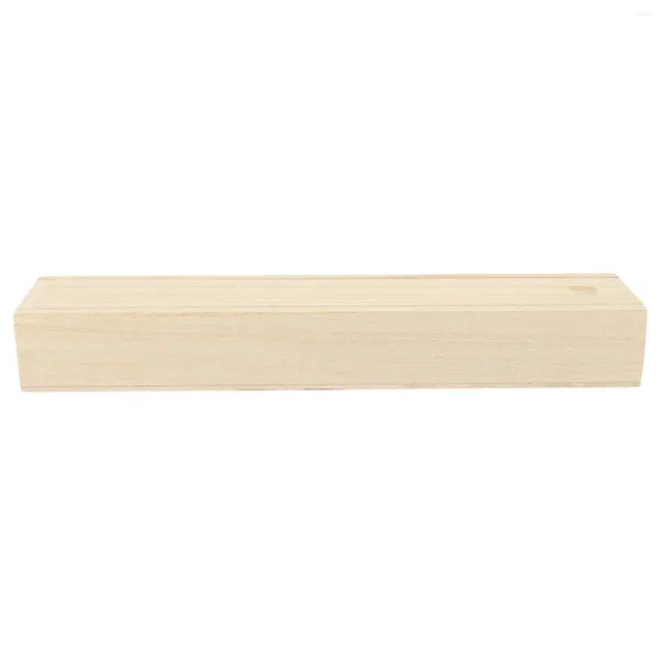 Confezione regalo Scatola portaoggetti estraibile Scatola di legno Custodia per articoli vari Gingillo Organizzatore di gioielli Piccolo supporto Orecchino quadrato