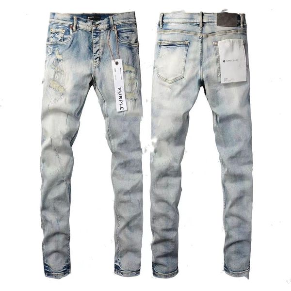 Denim Roxo Jeans Calças Jeans Mens Jeans Designer Jean Homens Preto High-End Qualidade Design Reto Retro Streetwear Casual Sweatpants Designers Corredores Pant