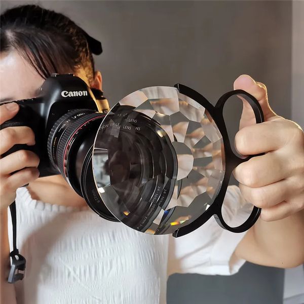 Kamerafilter 100 mm Handheld-Kaleidoskop-Spezialeffektfilter Pografie-Video-Spiegelreflexkamera-Objektivzubehör Buntes Prisma 231229