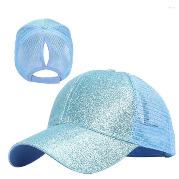 Ball Caps Baumwolle Baseball Cap Sommer Atmungsaktive Unisex Net Hüte Einstellbare Snapback Sonnenhut Helle Pulver F35