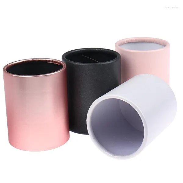 Envoltório de presente 1 pc mini caixa de flor redonda caixa de embalagem de papel tampa abraço balde vaso substituição florista embalagem de armazenamento