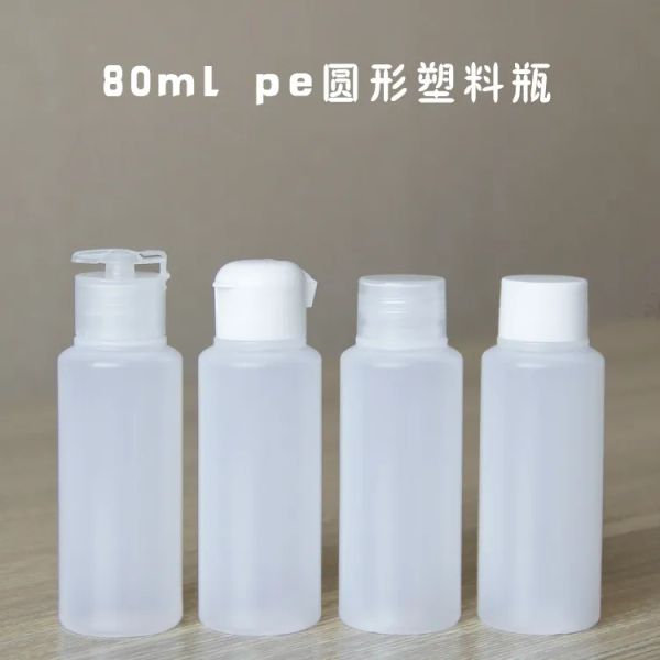 500 X 80ml Contenitore per bottiglie riutilizzabile in plastica vuota per cosmetici, tubi morbidi, tappo a vite, lozione per le mani, shampoo, bottiglia da spremere BJ