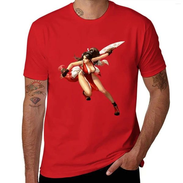 Herren T-Shirts Mai Shiranui Oppai Geisha T-Shirt Mann Kleidung leer für Männer Pack