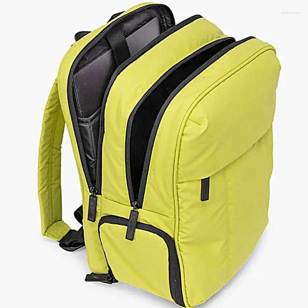 Sacos escolares para baixo saco de jaqueta de nylon de alta capacidade de viagem multifuncional computador mochila tiras portáteis impermeáveis
