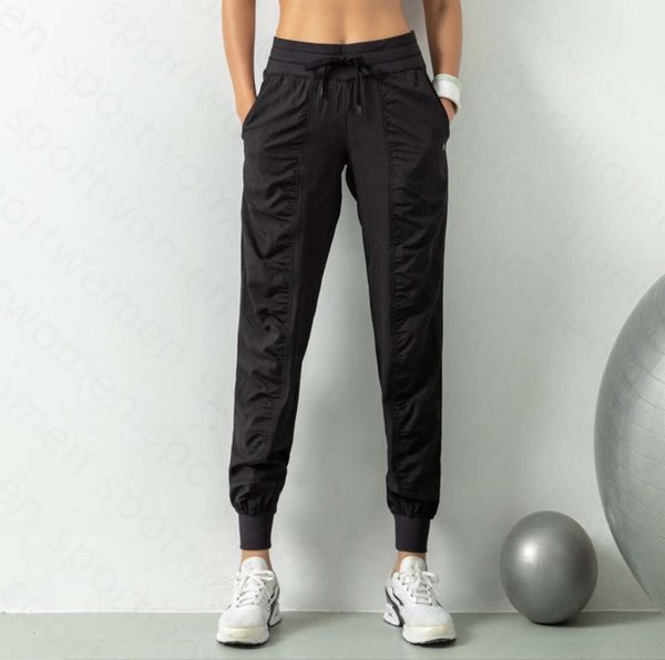 Ll sweatpants leggings para mulher designer calças de jogging solto sweatpants fitness feminino correndo estiramento emagrecimento pés suor 852