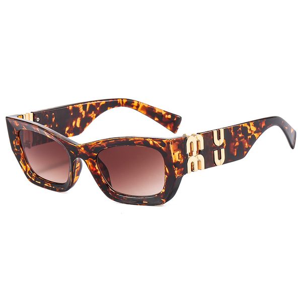 Miumius SMU09WS Sonnenbrille Italienischer Designer Offizielle Website 1 1 Brille Hochwertige PC-Folie Klassische Luxus-Cat-Eye-Sonnenbrille GOLF