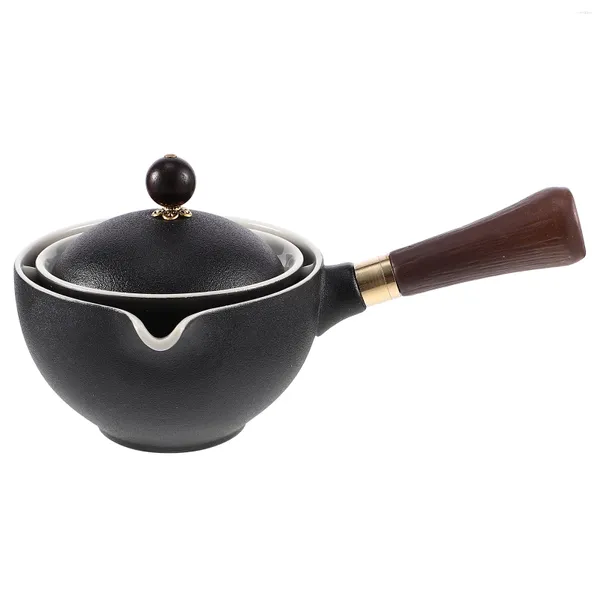 Conjuntos de louças Chinese Tea Pots Cerâmica Side Handle Jarro Perculadores Rotação de 360 graus Bule