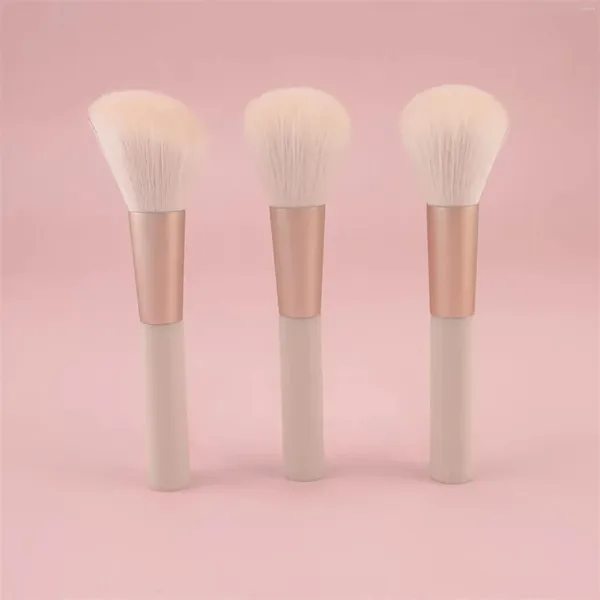 Pincéis de maquiagem pincel ferramenta de maquiagem blush pó solto portabilidade cosmética única versão curta ferramentas rosa