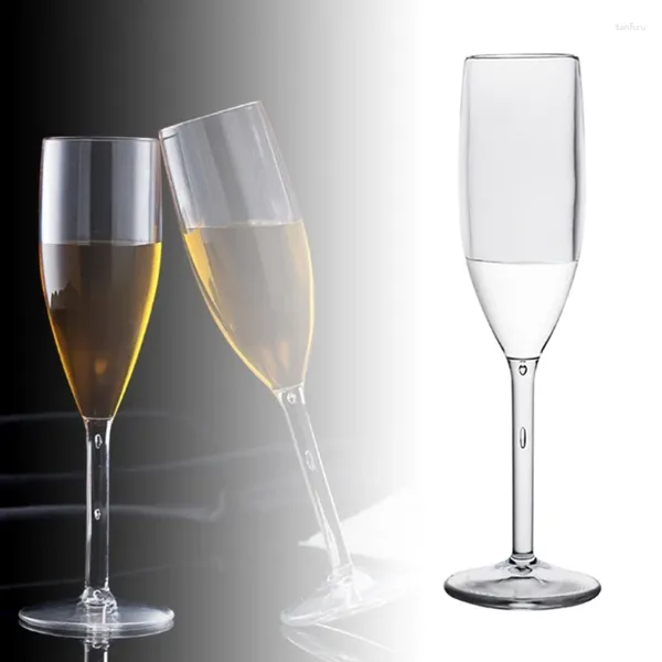 Стаканы, пластиковые флейты для шампанского, винная кружка, вечерние чашки, материал ПК, небьющиеся кружки для коктейлей, незаменимая чашка для