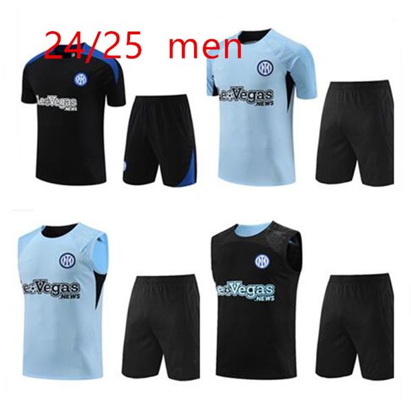 24 -25 Межгодовой костюм Lautaro Milano Soccer Jerseys Учебный костюм 22/23 Milans Camiseta de Foot Sport Elive Sportswear