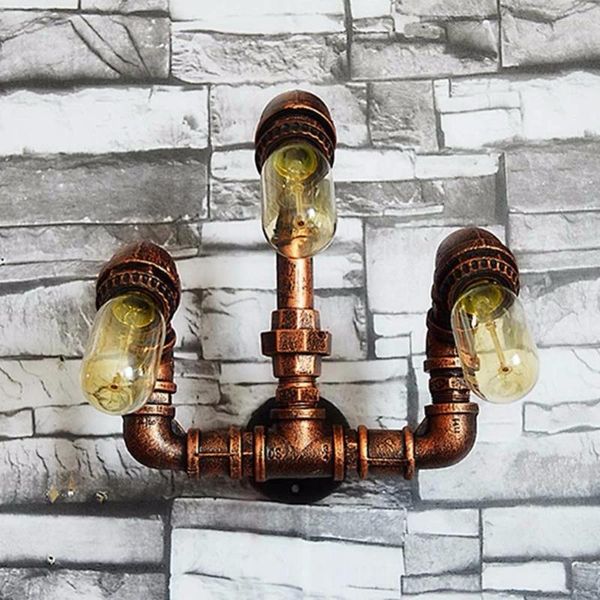 Wandlampen Vintage Loft Wasserpfeife Lampe E27 Bar Restaurant Industrieleuchten Leuchte Licht Leuchte Wandleuchte Steampunk