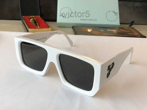 Модные солнцезащитные очки Off w Luxury Offs White Top Luxury Высококачественный брендовый дизайнер для мужчин и женщин Новые продажи всемирно известных солнцезащитных очков UV400 с коробкой Ow40018 D1D9