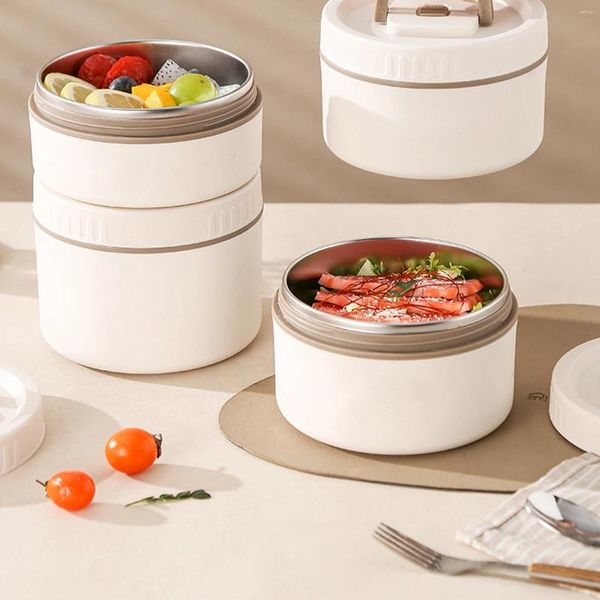 Stoviglie Bento Box Cassaforte per microonde disponibile con borsa termica Riutilizzabile Durevole A tenuta stagna Posate da pranzo Accessorio da cucina