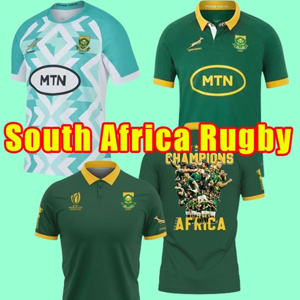 2023 2024 Africa Camicia Africana 100 ° Anniversario Campione Versione congiunta Squadra Nazionale di Rugby Jersey Camicie Sud 5XL SEVENS 24 23 Coppa del Mondo 4XL