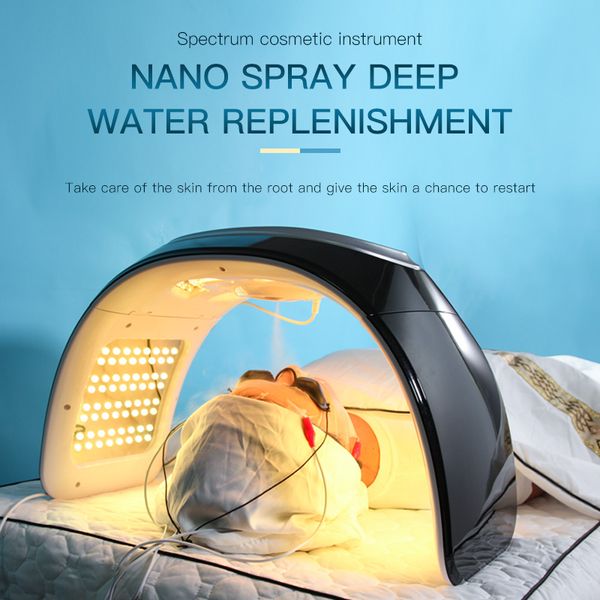 4 IN 1 Nano Idratazione EMS Micro Massaggio A Impulsi Elettrici LED Cura Della Pelle PDT Strumento Di Ringiovanimento Spettrale