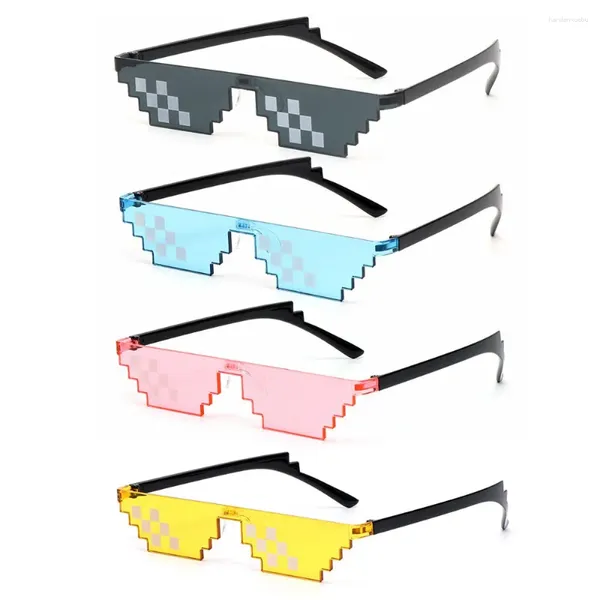 Солнцезащитные очки, подарок на день рождения/вечеринку, косплей, пиксельная мозаика, Thug Life Favors Gamer Robot