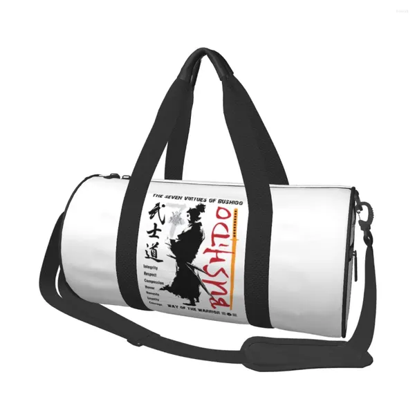 Outdoor-Taschen Bushido Sporttasche Samurai Kampfsport Japan Wasserdichte Sport Große Trainingsdesign Handtasche Vintage Fitness für Paare