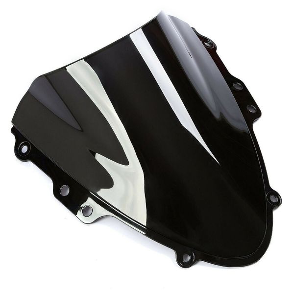 Motosiklet Clear Siyah Çift Kabarcık Ön Cam Abs Suzuki GSXR600 GSX-R750 K4 2004-2005