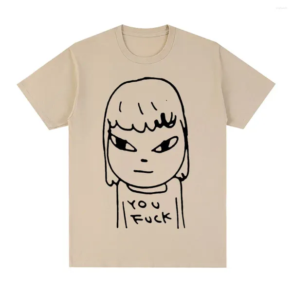 Männer T Shirts Yoshitomo Nara Vintage T-shirt Traum Cartoon Klassische Anime Baumwolle Männer Shirt T-shirt T-shirt Frauen Tops