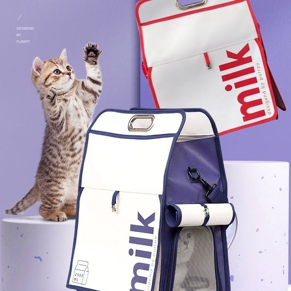 Yuexuan tasarımcı tote çanta yeni nefes alabilen taşınabilir kedi ve köpek evcil hayvan çanta evcil hayvan malzemeleri küçük büyük mike omuz sırt çantası el moda evcil hayvan çantası 37*24*48cm