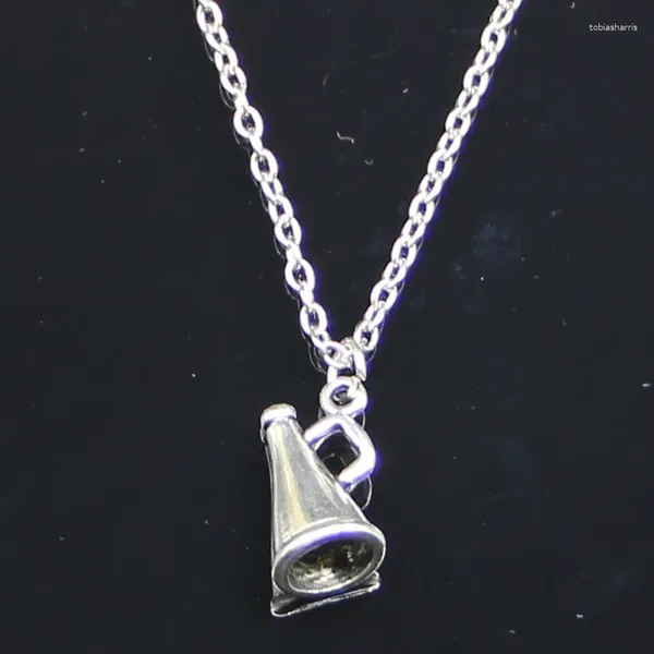 Catene 20 pezzi Collana moda 15x9x9mm Altoparlante Megafono Cheerleader Pendenti Corto Lungo Donna Uomo Regalo