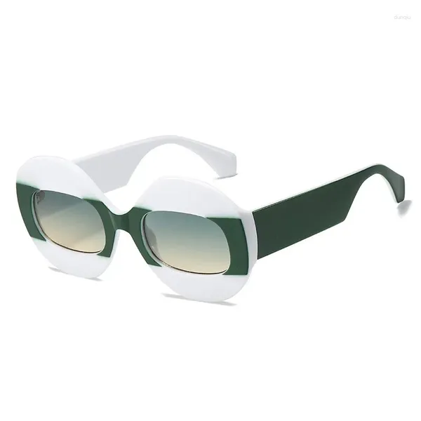 Sonnenbrille 2024 Retro Runde Schwarz Lila Frau Marke Designer Mode Sonnenbrille Für Weibliche Männliche Shades Spiegel