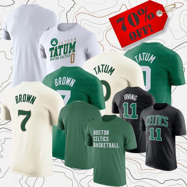 Hombres Mujeres Marca Fans Camisetas de baloncesto 0 Jayson Tatum 7 Jaylen Tops Camisetas Adulto Señora Deporte Camiseta de manga corta American Street Ropa casual