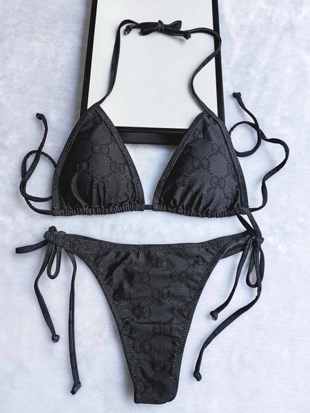 Sexy Damen-Designer-Bikinis-Sets, sexy Bandeau-Tanga-Badeanzüge, Damen-Badeanzüge, Badebekleidung, Strand-Badebekleidung für Damen, Bikinis, gemischte Badebekleidung von Luxusmarken