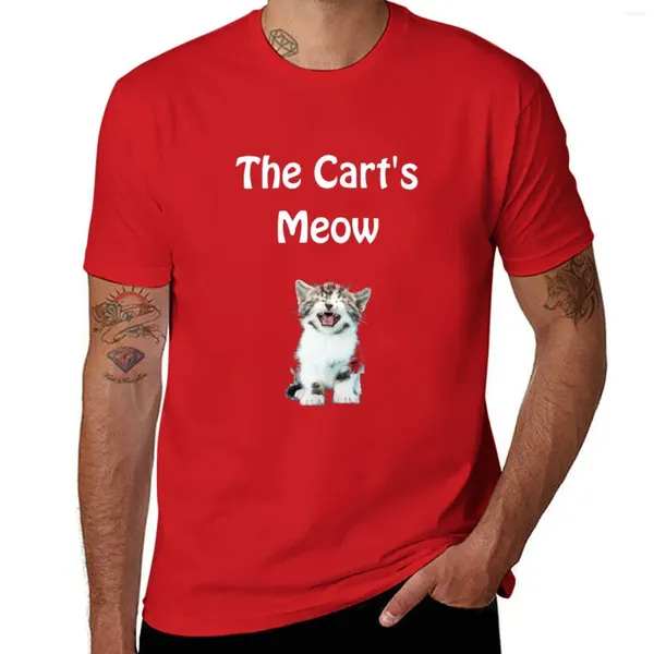 Magliette da uomo T-shirt The Cart's Meow Ad asciugatura rapida per un ragazzo Slim Fit da uomo