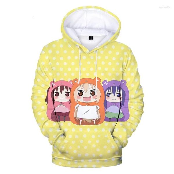 Herren Hoodies 2024 Mode und Damen Sweatshirts Niedlicher Anime-Charakter-Muster-Hoodie Hip Hop 3D-gedruckter Jungen/Mädchen-Kapuzenpullover mit langen Ärmeln