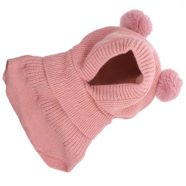 Berets Hat Woolen Pullover Hut Schöne Stricken Baby Gestrickte Mützen Für Kinder Mädchen Winter Versorgung Häkeln Warme Kind