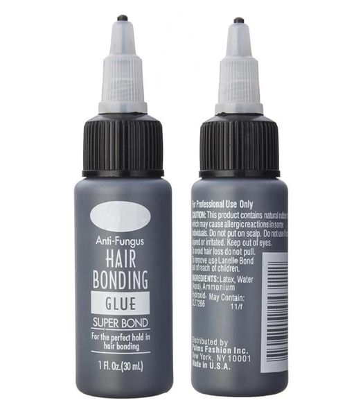 1 botella, 1 floz, pegamento adhesivo para el cabello, pegamento líquido súper adhesivo para tejer pelucas, herramientas para extensiones de cabello, uso profesional en salón 8161788
